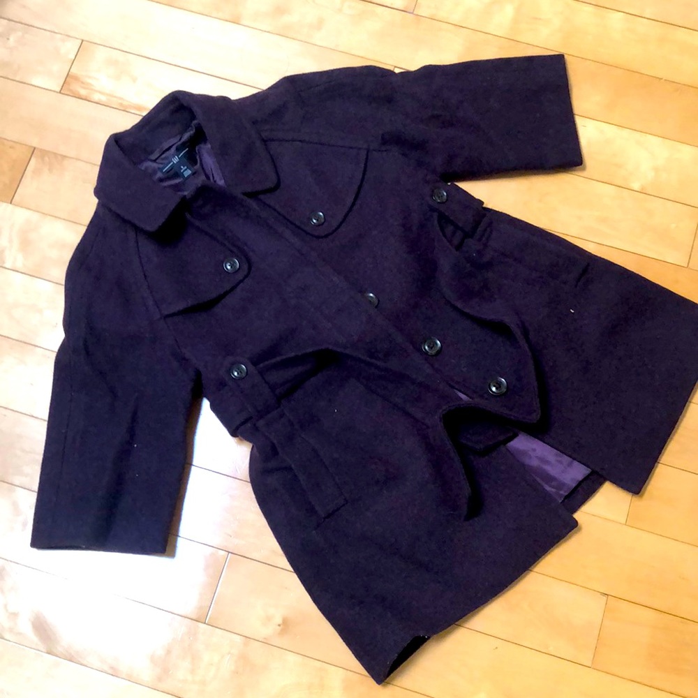 GAP S petite purple coat